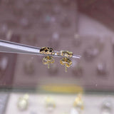14K Gold Elephant Earrings