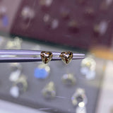 14K Gold Heart Earrings