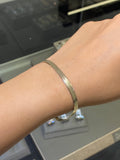 14K Gold 4MM Herringbone Bracelet