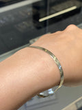 14K Gold 4MM Herringbone Bracelet