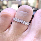 14K Gold 3/4 Pear Diamond Alternate 3MM Band