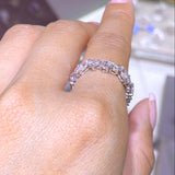 14K Gold Multi Shape Diamond Eternity Band