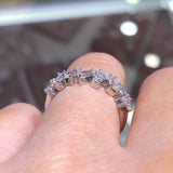 14K Gold Art Deco Diamond Baguette Wedding Band