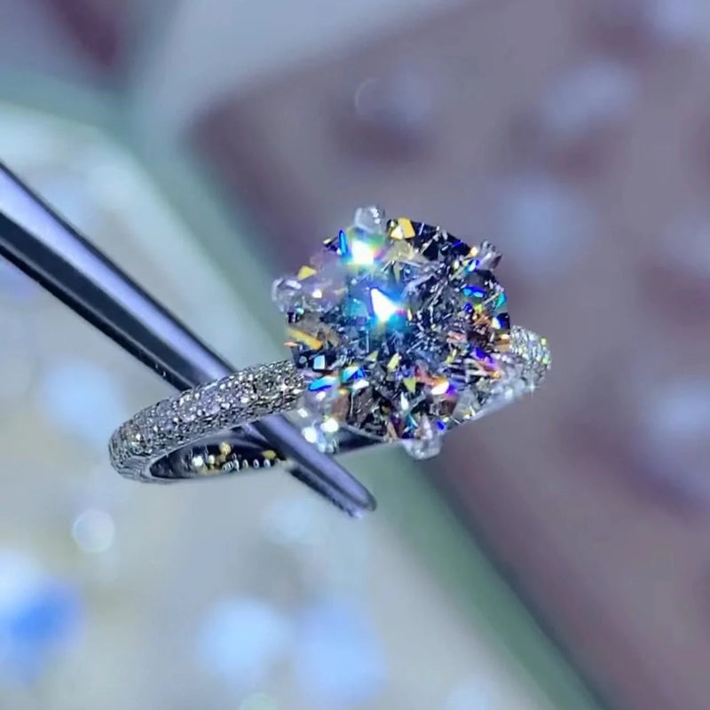 The Bow Engagement Ring With 3.00 Carat Round Brilliant Lab Grown Center Stone