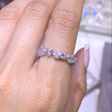 14K Gold Multi Shape Diamond Eternity Band
