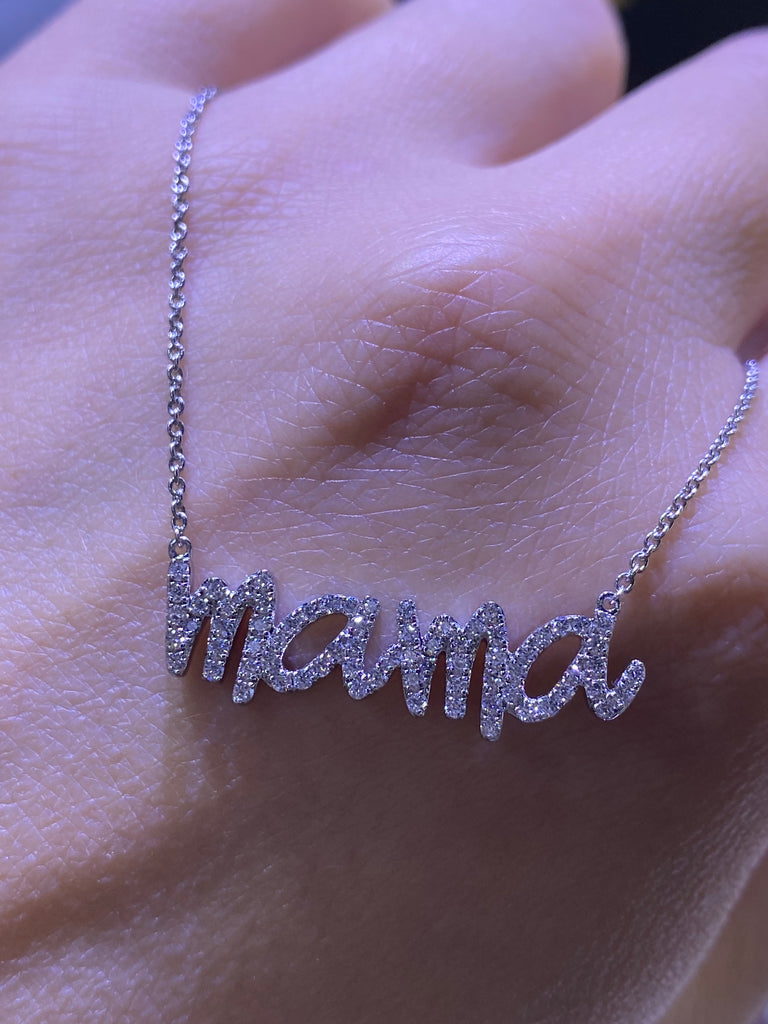 bel air diamond mama necklace - $495