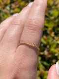 14K Gold Roped Style Band