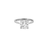 [SPECIAL] 14K White Gold 2.00 Carat Lab Grown Round Diamond Solitaire Under Halo Engagement Ring