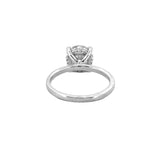 [SPECIAL] 14K White Gold 2.00 Carat Lab Grown Round Diamond Solitaire Under Halo Engagement Ring