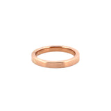 14K Gold Squared 3MM Mens Band