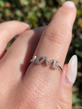 14K Gold Slanted 'LOVE' Diamond Ring