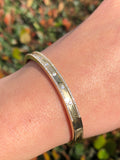 14K Gold Spaced Out Diamond Bangle