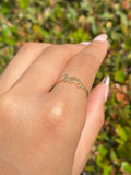 14K Gold Hollow Butterfly Band