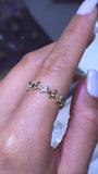 14K Gold 3/4 Butterfly Diamond Ring
