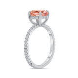 14k Oval Morganite Ring