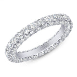 14K Gold Diamond 3D Eternity Band