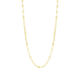 14K Gold Mirror Chain Necklace