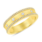 14K Gold 5MM Diamond Band