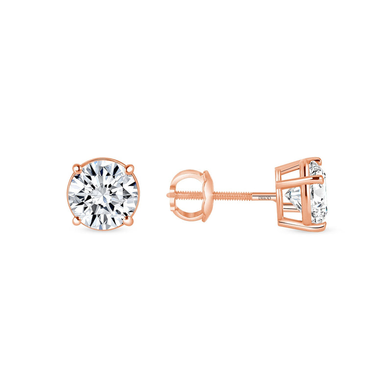 14K Gold 3.50 Carat Lab Grown Diamond Studs