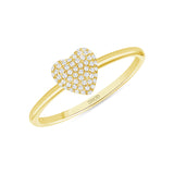 14K Gold Heart Shape Ring