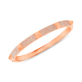 14K Gold Spiked Diamond Bangle