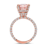 Cushion Morganite Ring