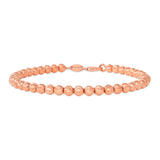14K Gold Medium Moon Cut Ball Bracelet