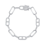 14K Gold Diamond Link Bracelet