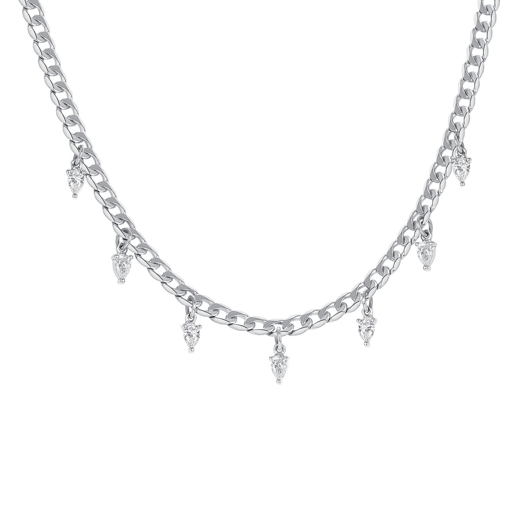 Celestia Hanging Stars Diamond Necklace Doves by Doran Paloma