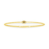 14K Gold Bubble Evil Eye Diamond Bangle
