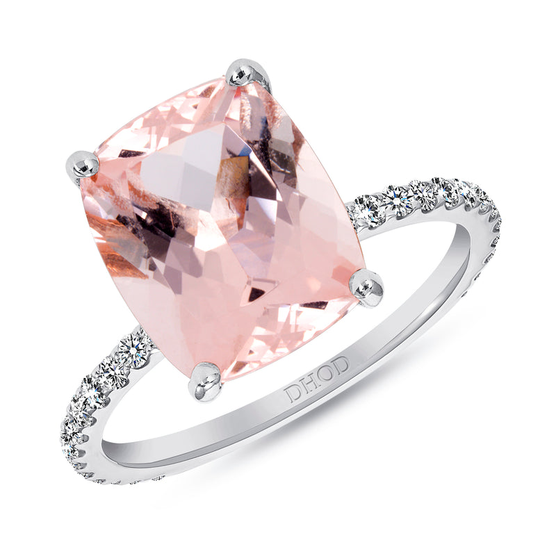 4ct Morganite Engagement Ring