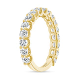 14K Gold Diamond 3MM U Prong Band