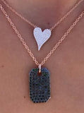 14K Gold Heart Diamond Necklace