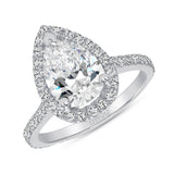 Pear Forever One Moissanite Engagement Ring Media 1 of 3
