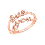 14k Gold F You Diamond Band