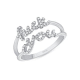 14k Gold F You Diamond Band