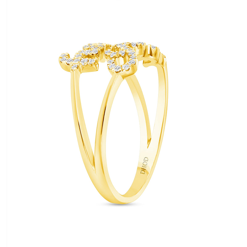 14k Gold F You Diamond Band