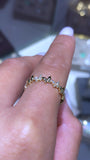 14K Gold 3/4 Butterfly Diamond Ring