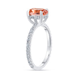 14K Gold 1.50 Carat Oval Morganite Ring