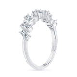 14K Gold Art Deco Diamond Baguette Wedding Band