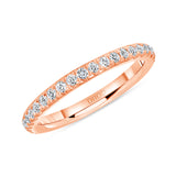 14K Gold 2MM Diamond Eternity Band