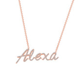 14K Gold Large Custom Name Necklace