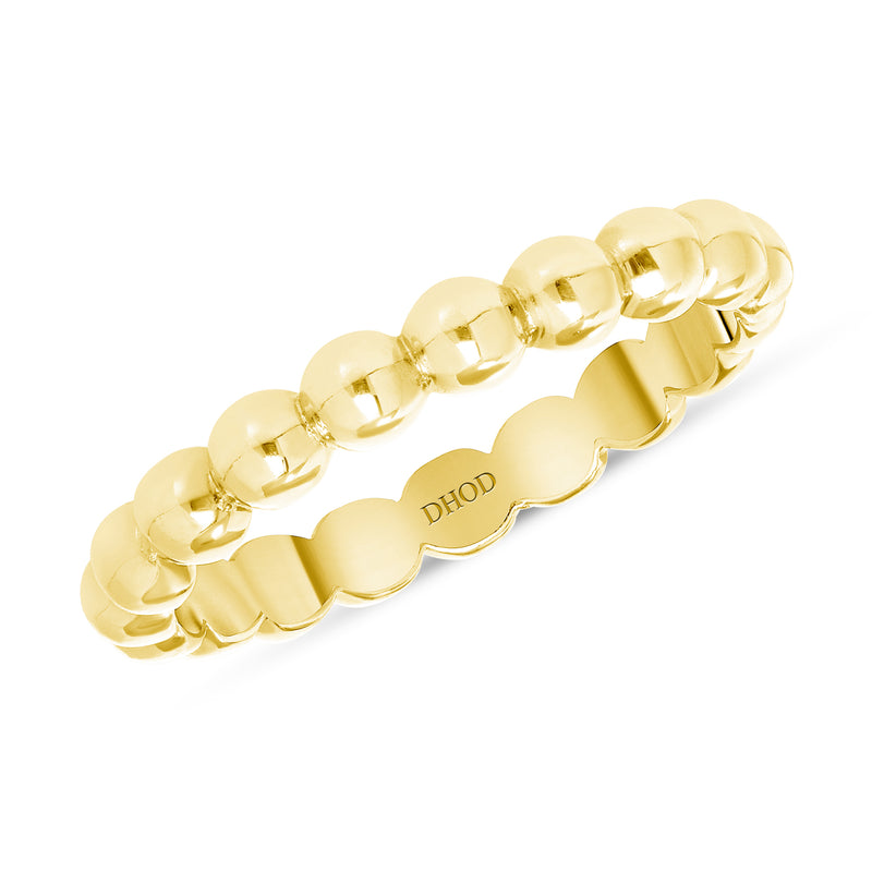14K Gold Large Bubble Band
