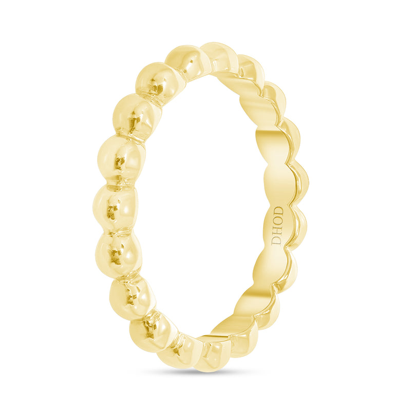 14K Gold Large Bubble Band