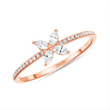 Diamond Flower Promise Ring