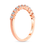 14K Gold Single Prong 2.3MM 0.50 Carats Diamond Band