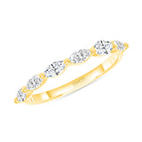 14K Gold Large Marquise Single Prong Band