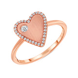 14K Gold Heart Shape Ring