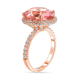 Oval Morganite Engagement Ring