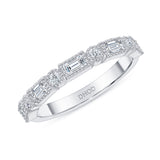 14K Gold Art Deco Stackable Band